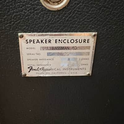 Fender Bassman 50 72-77 - Black silver image 10