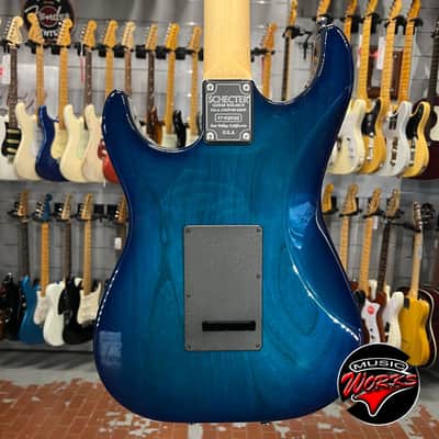 Schecter Custom Shop Sunset Custom Hsh Trans Sky Blue Made In USA image 6