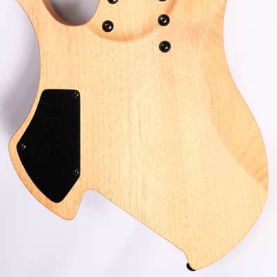 Agile 10 String Fan Fret Headless Electric Guitar CHIRAL PARALLAX 102528 EB CEP SS SATIN GREEN / BL image 2