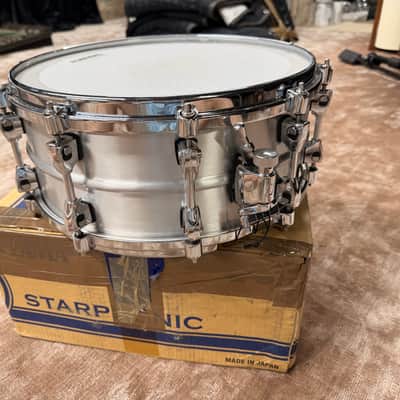 Tama PAL146 Starphonic Aluminum 6x14" Snare Drum 2010 - Present - Matte Aluminum image 8