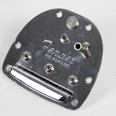 1966 Vintage Fender Jazzmaster/Jaguar Tremolo Vibrato Tailpiece Chrome Very Good w/Original ScrewsEarly-CBS 1960s image 3
