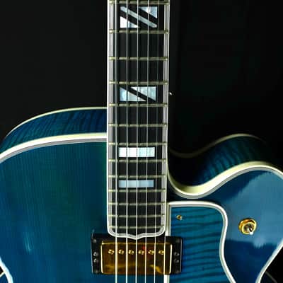 Heritage  Super Eagle 1998 Blue Sunburst Rare Archtop Guitar image 6