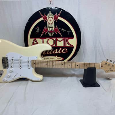 Fender Eric Clapton Stratocaster Guitar with Case 2021 - Olympic White / Maple neck image 1