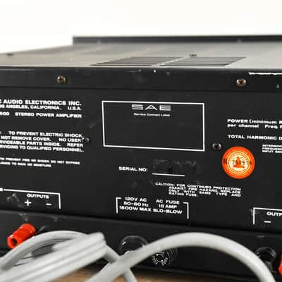 SAE 2600 Stereo Power Amplifier CG003ZA image 8