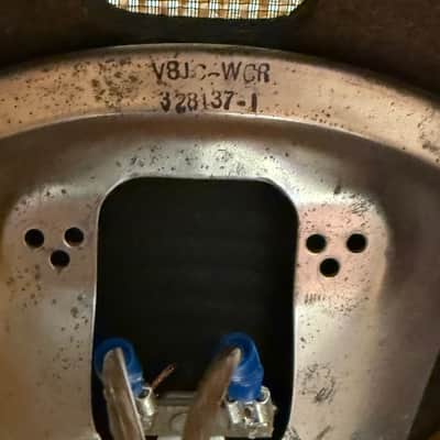 Vintage 1971 Utah 8" Guitar Speaker Cab in Mid-Century Slant Front Cabinet image 5