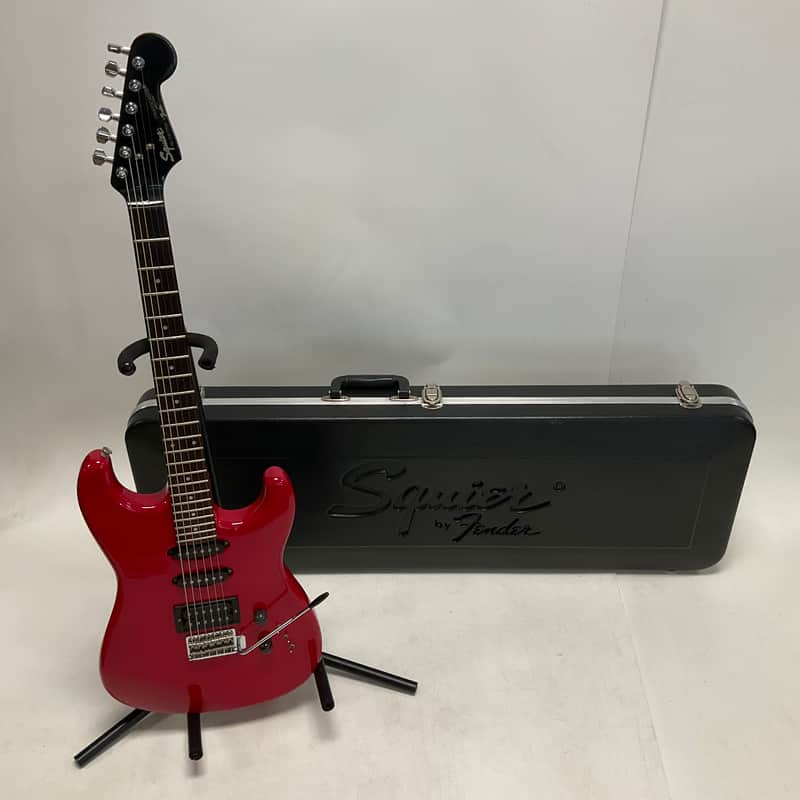 Vintage 1986 Squier Contemporary Fender Stratocaster Electric Guitar Red Japan image 1