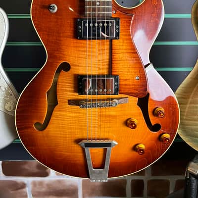 Heritage H575 Autumn Sunburst 1995 Archtop Hollow Body Jazz Guitar image 4