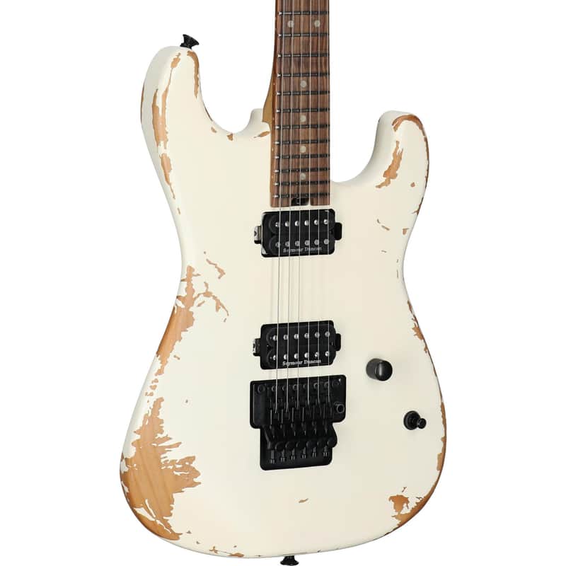 Charvel Pro-Mod San Dimas ST1 HH Electric Guitar (with Gig Bag), Weathered White image 1