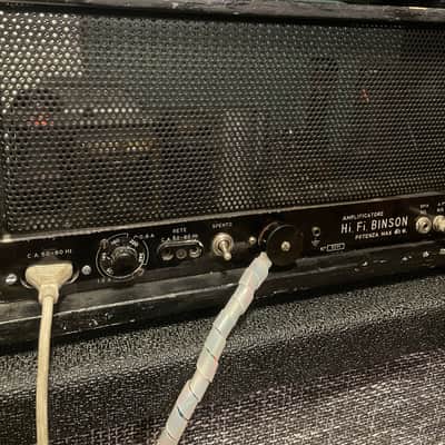 Vintage Binson Hi-Fi Tube Amp - EL34 Power Amp + 4 Channel preamp "Pre Mixer PA 4 Echo Unit" – Original Cables 70s Pink Floyd image 20
