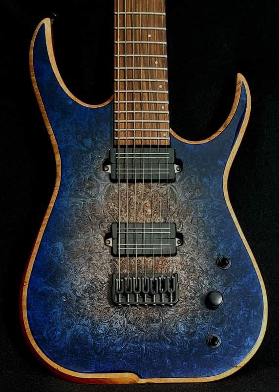 Skervesen Raptor 7 Blue Natural Burst High Gloss image 1
