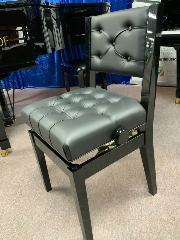 CROWN CHAIR-STYLE PIANOBENCH With BACK support (Thompson Chair style) image 1