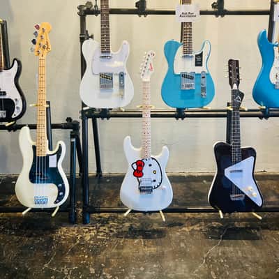 2025 Fender X Hello Kitty White Stratocaster - Like New - Comes with Cord and Gigbag image 3