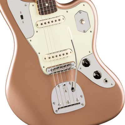 Fender American Professional Classic Jaguar®, Rosewood Fingerboard, Faded Firemist Gold image 4