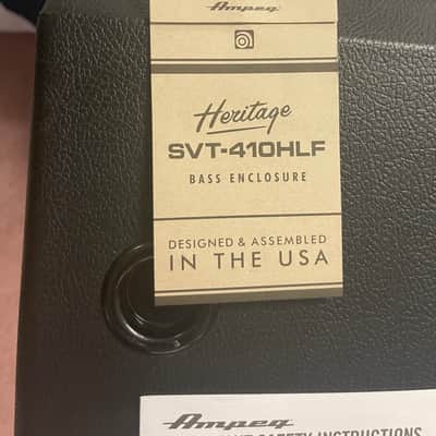 Ampeg SVT-410HLF Heritage Series 500-Watt 4x10" Bass Speaker Cabinet 2010 - Present - Black image 8