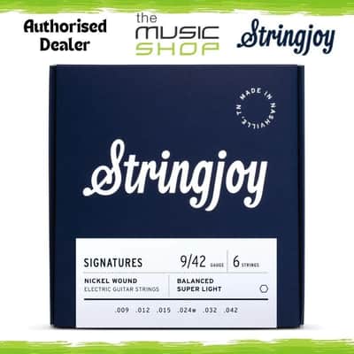 Stringjoy 9-42 Balanced Super Light Signatures Electric Guitar Strings - SJ-BAL9 image 1