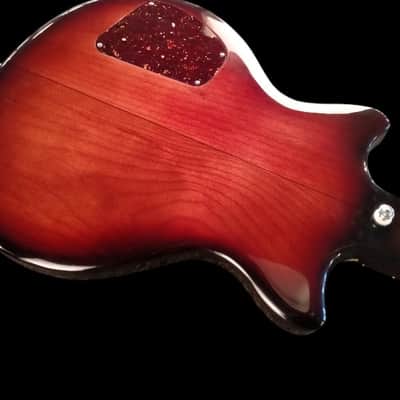 Luthier made semihollow guitar 2026 - Red cherry sunburst image 8