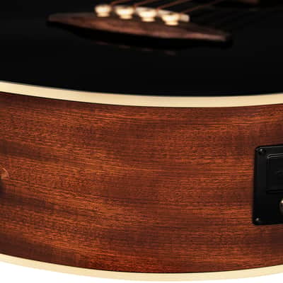 Ortega D8CE-4 Deep Series 8 Spruce Top Mahogany Neck Medium Scale 4-String Acoustic-Electric Bass Guitar image 14