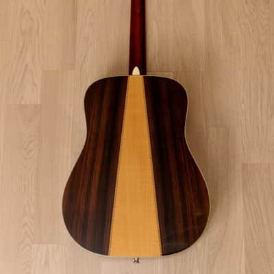 1970s Morris W-50 Vintage Dreadnought Acoustic Guitar, Spruce & Rosewood w/ Case, Japan image 3