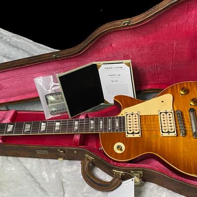 NEW! Gibson Custom 1959 Les Paul Standard Resissue Electric Guitar - Beauty of the Burst #86 Heavy Aged - MONSTER TOP! Only 8.4lbs - Authorized Dealer - G07566 image 16