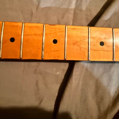 Vintage 1989 Squier ii one piece maple neck image 4
