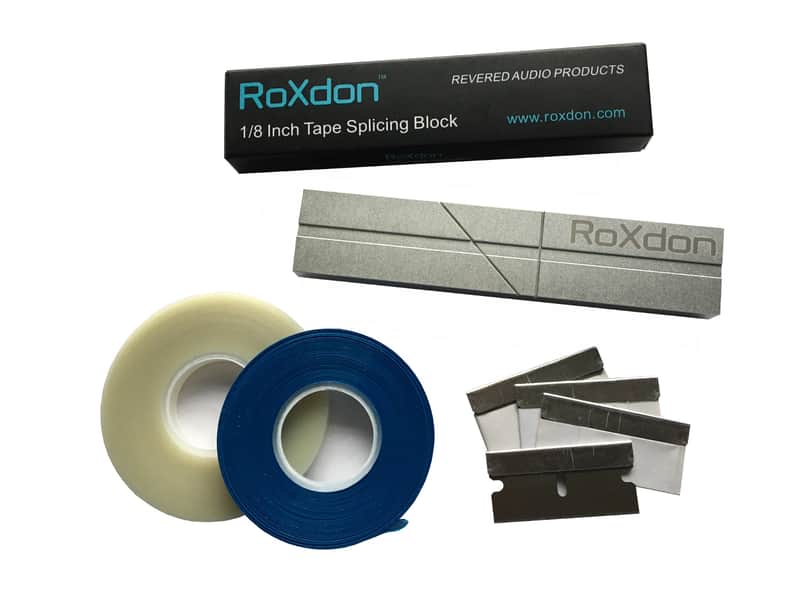 RoXdon Cassette Tape Splicing Block + Splicing Tape + Hold Down Tape, Repair Kit image 1