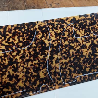 Italian-style Tort Pickguard Blank 8" x 19.5" - Dalmatian - Fits Tele image 4