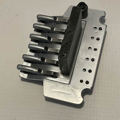 2000's Jackson Dinky Guitars JT-580LP Takeuchi Brushed Chrome Licensed Floyd Rose Tremolo Guitar Bridge image 7
