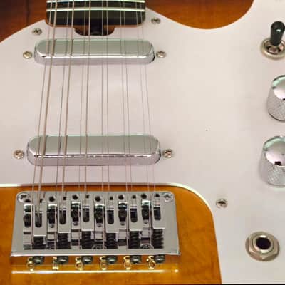 Hammertone 12-String Electric Guitar #1072 2000 Tobacco Sunburst Offset Body w/ Gig Bag image 11