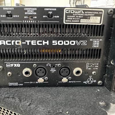 Crown Macro-Tech 5000VZ 2 Channel Power Amplifier - READ - PARTS ONLY (#6482) image 9