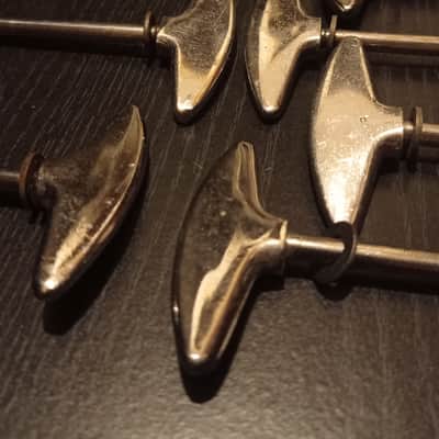 Sonor Tension rods set 10 pc for bass drum Teardrop, Champion, Super Champion 70s - Vintage chrome image 2