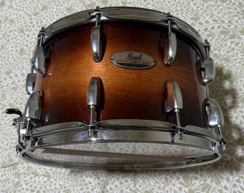 Pearl Session Studio Select 14x8 Snare Drum Gloss Barnwood Brown - Mint image 1