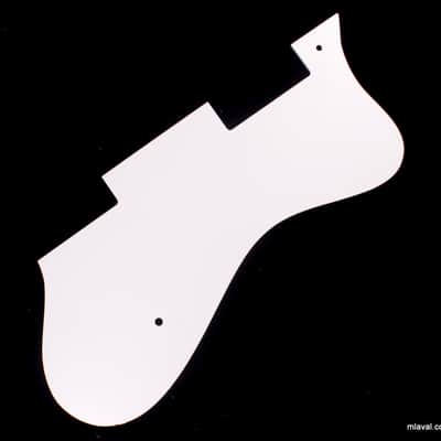 Left-Handed Custom Replacement Guitar Pickguard for Dot Style ,3ply White image 3