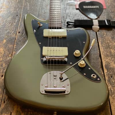 Fender Japan Very Rare Jasper Olive Metallic Hybrid II Jazzmaster w/ Matching Headstock 2023