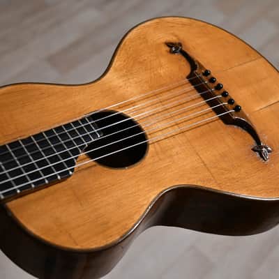Antique Pre-war Romantic/Terz guitar, Flame maple, 1900s – Great condition and sound, with video image 8