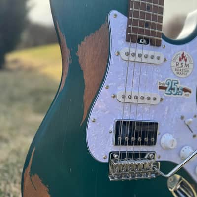 Bacchus (Strat) BSH-Aged RSM - Aquamarine image 7