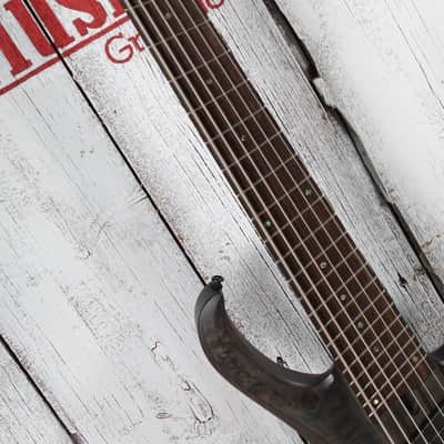 Ibanez BTB806MS Multi Scale 6 String Electric Bass Guitar Trans Gray Flat w Case image 10