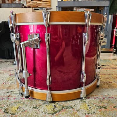 Yamaha 9000 Series Recording Custom Drum Kit 22-16-13-12" in Garnet Red - Birch Shells Made In Japan 1982 image 7