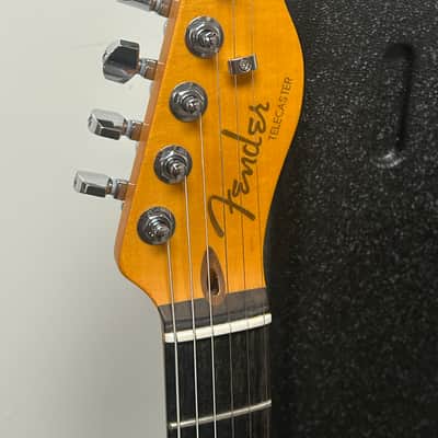 Fender American Ultra II Telecaster with Ebony Fretboard - Texas Tea image 3