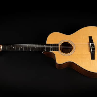 2012 Taylor 312ce-N LH - Natural | USA All Solid Crossover Classical Lefthand Guitar Nylon Cutaway Pickup | OHSC image 3