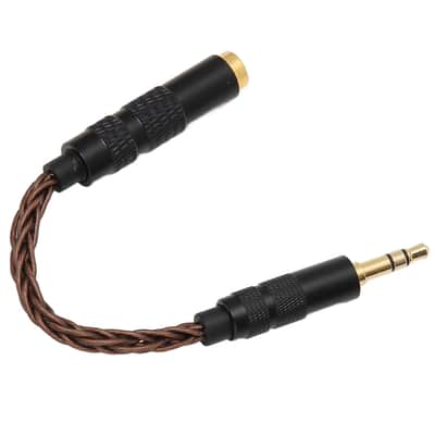 4.4mm Balanced Female to 3.5mm Stereo Male Adapter Cable, Gold Plated Connectors, Portable Headphone Convert Cable for Mixer Guitar Piano Amplifier Speaker (Antique Bronze) image 4