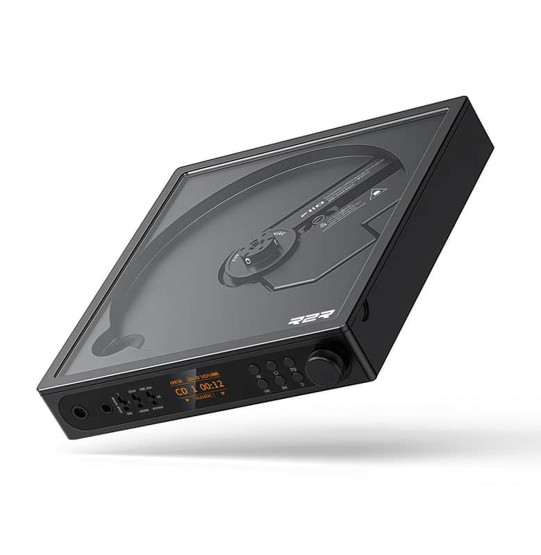 FiiO DM15 Portable Stereo CD Player with True 24Bit R2R DAC, 1150mW+1150mW High-Power Output, aptX Adaptive Bluetooth Transmitter, 24 Sound Presets, USB/CD HiFi Audio, HD Display (Black) image 1