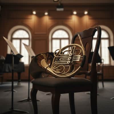 Stagg French Horn 3 Rotary Valves With Case Gold Lacquer WS-HR245 2 Year Warranty image 3