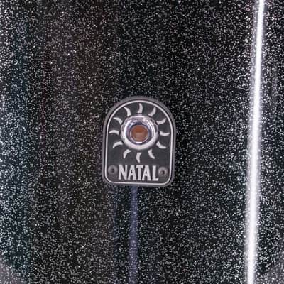Natal Birch Fusion X 16" x 14" Floor Tom - Black Metallic image 5