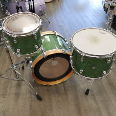 Pre-Owned Modified Taye 3-PC Shell Pack 10/13/18 (Custom Green Sparkle Finish) image 7