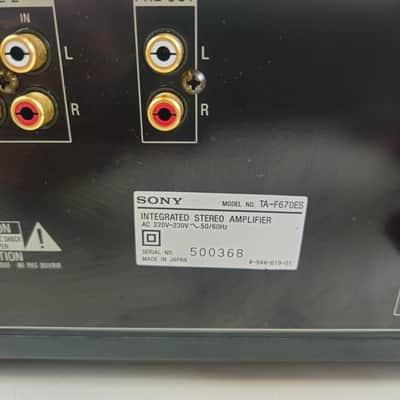 Sony - TA-F670ES - Stereo Integrated Amplifier - Serviced image 9