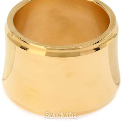 JodyJazz AS1 Power Ring Ligature with Cap for Hard Rubber Alto Saxophone Mouthpiece - Gold (JJASRMPRGCapd2) image 3