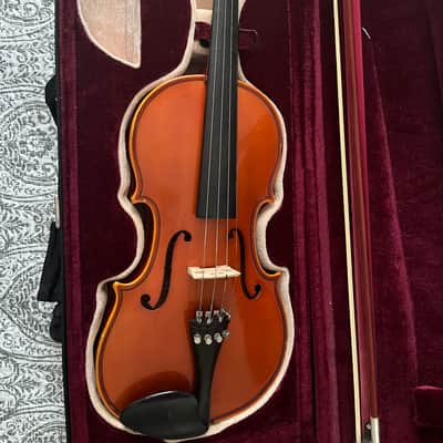 H. Luger CV500 3/4-4/4 Violin mid-90s - Light Brown/Ombre Orange image 2
