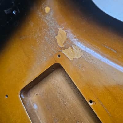 1982 Squier/Fender JV Stratocaster '57 Reissue Sunburst Body /Japanese Vintage RI Fujigen Relic/ image 5