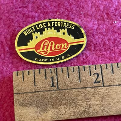 vintage 1959 Lifton case badge logo for Les Paul PAF Burst es 335 L5 175 L5 paf super 400 350 image 2