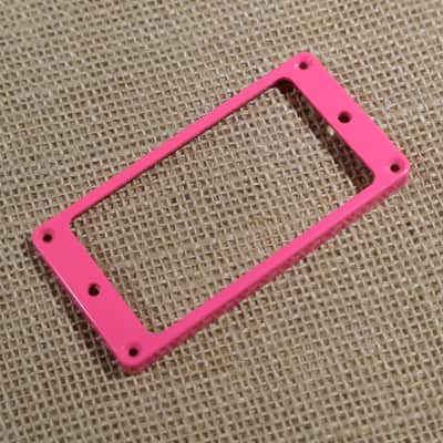 Genuine Vintage Dimarzio Neck Pickup Ring Pink 80s #DG11 image 1